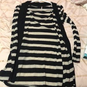 Striped cardigan